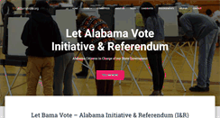 Desktop Screenshot of letbamavote.org