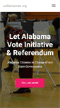 Mobile Screenshot of letbamavote.org